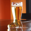 Handblåst 1,5L/2L Glass Beer Boot Drinking Glasses